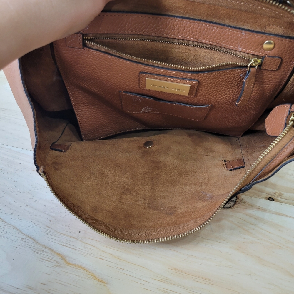 Annabel Ingall crossbody satchel brown leather - Picture 3 of 4